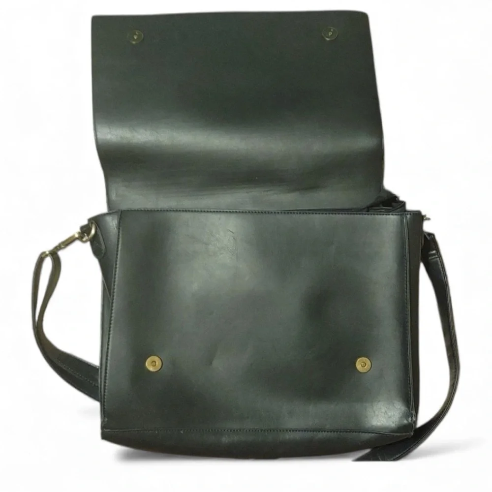 Ecosusi Black Lattice Leather Shoulder Bag With Bow Accent NWOT Padded Handbag